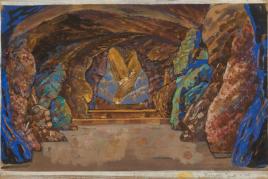 Goldene Höhle aus Der Rübezahl (205 KB) Alfred Roller Ballett von Alfred Roller Hofoper 1907 © Österreichisches Theatermuseum