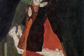 Egon Schiele, Kardinal und Nonne ("Liebkosung"), 1912 Leopold Museum, Wien