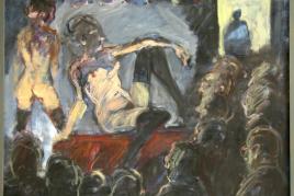 Georg Eisler Raymond's revue bar, 1990 Öl auf Leinwand, 80 x 100 cm