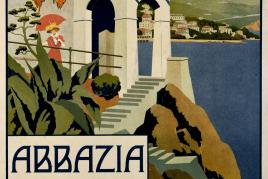 Plakat "Abbazia", 1911 Stephanie Glax Farblithographie © Wien Museum