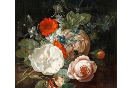 Rachel Ruysch Stillleben mit Blumen. Um 1695. Öl/Holz. Zuschlag 70.000