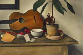 „Stillleben mit Gitarre“ (1926) von Alexander Kanoldt (c) Van Ham