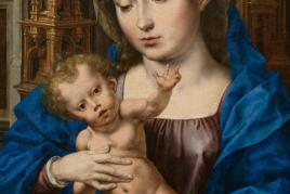 JAN GOSSAERT Maria mit Kind. Um 1530. Öl auf Holz. 44,5x34 cm. CHF 1,8 / 2,2 Millionen Auktion 28. März 2014