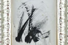 Katalog-Nr. 128 Kurt Rudolf H. Sonderborg (1923 - 2008) - schwarze Tusche auf Papier, "Ohne Titel"   • Kategorie: Gemälde   • Limit: 2.500,00 EUR