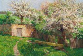 Olga Wisinger-Florian Schätzpreis € 80.000 - 160.000 (Wien 1844-1926 Wien) Frühling in Felling bei Gföhl, 1908