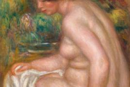 PIERRE-AUGUSTE RENOIR  Baigneuse assise, vue de profil (Gabrielle). 1913. Öl auf Leinwand. Signiert: Renoir. 63x51,8 cm. CHF 2,6 Mio. / 3,5 Mio.