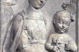 Antonio Rossellino: Madonna mit Kind, ca. 1450. Zustand nach der Rückführung aus der Sowjetunion 1958. © Staatliche Museen zu Berlin, Skulpturensammlung und Museum für Byzantinische Kunst / Jörg P. Anders