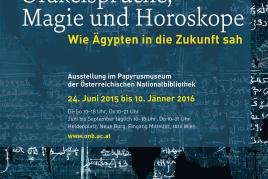 Plakat zur Ausstellung "Orakelsprüche, Magie und Horoskope"