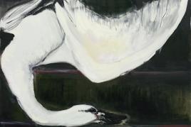 Marlene Dumas The Swan, 2005 Öl auf Leinwand, 110 x 130 cm Courtesy Gallery Koyanagi © Marlene Dumas Foto: Peter Cox, © 2015, ProLitteris, Zürich