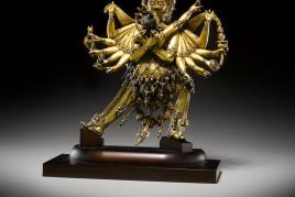 Losnummer 26: Feuervergoldete Figur des Chakrasamvara, geschätzt auf 400.000/600.000 $