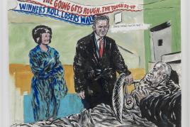 Raymond Pettibon, No Title (When the going…), 2007. Schreibstift, Tusche und gouache auf Papier, 52.7 x 62.2 cm. Courtesy David Zwirner, New York. © Raymond Pettibon