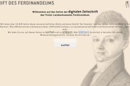 Screenshot Datenbank Foto: © Tiroler Landesmuseen