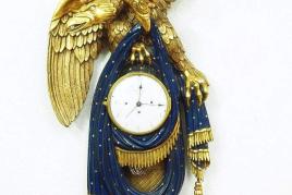 Josephinische Adleruhr, Doppeladler mit Kronen. Mindestpreis:	500 EUR