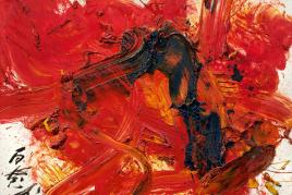 758 Kazuo Shiraga  1924 – Amagasaki – 2008  KINKO. Bunt wie Herbstblätter. 1991, EUR 500.000 – 700.000