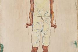 Ferdinand Hodler (1853–1918) Bezauberter Knabe, um 1905 Öl auf Leinwand, 50 x 32 cm Kunstmuseum Luzern, Schenkung Monika Widmer