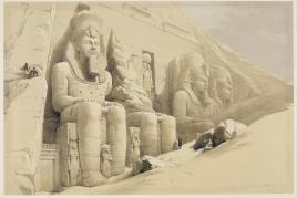 Louis Haghe nach David Roberts  Der Tempel von Abu Simbel, aus: Egypt and Nubia, 1846–1849  © bpk / Staatliche Kunsthalle Karlsruhe