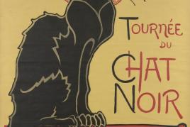 Théophile Alexandre Steinlen, Poster for the tour of Le Chat Noir, 1896