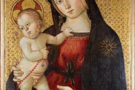 Maestro della Madonna di Orte (tätig in Viterbo um ca. 1490 - 1520), "Madonna und Kind",  Mindestpreis:	15.000 EUR