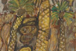 Jean Dubuffet, Palmiers Aux Bedouins (Palm Trees with Bedouins), 1948 (est. $60,000-80,000)