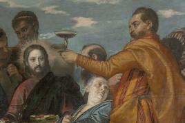 Paolo Veronese, Die Hochzeit zu Kana, um 1571 Öl auf Leinwand, 207 x 457 cm, Gal.-Nr. 226, Detail: Jesus verwandelt Wasser in Wein