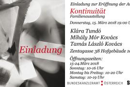 Flyer zu Ausstellung: "Kontinuität (Familienausstellung)"