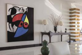 Joan Miró Femme, oiseau Painted circa 1969 Oil on canvas 85 x 68 1⁄2 inches Estimate $10/15 million