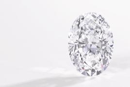 Oval diamond weighing 50.39 carats D Colour, Flawless Excellent Polish and Symmetry, Type IIa Estimate 6,860,000–7,570,000 CHF / US$7,250,000–8,000,000