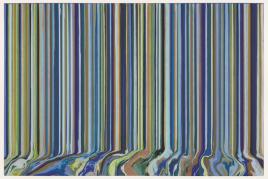 Ian Davenport Poured Triptych Etching L'Eglise (After Van Gogh)