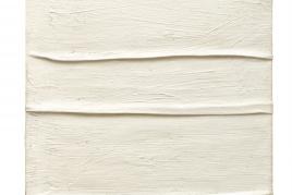 Nr. 377 574 Piero Manzoni Achrome. Um 1958 Gefaltete Leinwand und Kaolin, 50 x 40 cm Schätzpreis: € 400.000 – 500.000,- Ergebnis: € 844.000,-