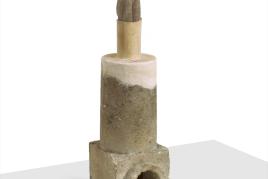 Joseph Beuys Ofen (1950) mit Torso (1948), 1948-1950 Wood, cardboard, plaster, concrete 31 x 7,2 x 8,3 cm