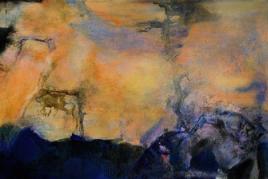 Zao Wou-Ki, Juin-Octobre 1985, oil on canvas (triptych), 280 x 1000 cm, 1985, estimate upon request