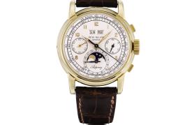 “The Asprey”   Yellow Gold Perpetual Calendar Chronograph Wristwatch with Moon Phases, reference 2499 Retailed by Asprey Made in 1952   Estimate CHF 2,000,000 – 4,000,000 / USD 2,000,000 – 4,000,000