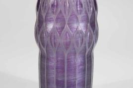 Bedeutende und seltene Vase "Penséé Melusin mit Opalviolett" Adolf Beckert (Entwurf), Loetz Wwe., Klostermühle, 1909/10, Schätzpreis:	9.000 - 12.000 EUR