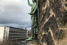 Detail an St. Michael in Saarbrücken © Deutsche Stiftung Denkmalschutz/Bolz