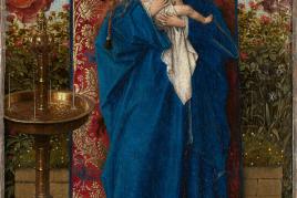 Jan van Eyck (Maaseik 1380/ 1400 - Bruges 1441) Madonna am Springbrunnen 1439 19 x 12 cm © KMSKA – Lukas-Art in Flanders vzw, foto Hugo Maertens