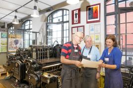 Druckwerkstatt im Museum der Arbeit, Foto SHMH, Sinje Hasheider