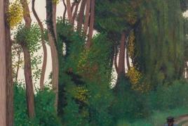 Félix Vallotton (1865–1925) Paysage au paysan, Honfleur 1912 Öl auf Leinwand 146 x 97 cm  Schätzpreis:	300.000 - 400.000 CHF