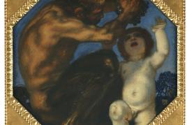 47 FRANZ VON STUCK Faun und Bacchusknabe, 1905. Öl auf Leinwand Schätzpreis: € 100.000 - 150.000