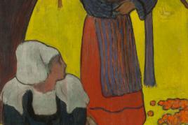 ￼10068 Lot 143 - Emile Bernard, Bretonnes Ramassant des Pommes