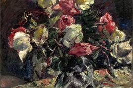 Lovis Corinth (Tapiau/Ostpreußen 1858 – 1925 Zandvoort) „Helle Rosen“. 1915 Schätzpreis:	250.000 - 350.000 EUR