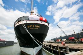 Die PEKING auf der Caddell Werft in New Jersey, Foto Victor Hugo