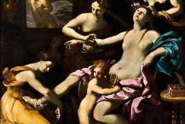 Guido Reni, 1575 Bologna "" 1642 ebenda TOILETTE DER VENUS Öl auf Leinwand. 245 x 206 cm. Um 1622/ 23. Schätzpreis:	1.500.000 - 2.500.000 EUR