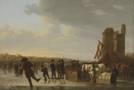 Kopie nach Albert Cuyp, Auf dem Eise, 18./19. Jahrhundert Öl auf Leinwand 66,8 x 42,3 cm Bayerische Staatsgemäldesammlungen Inv.-Nr. 12211 © Bayerische Staatsgemäldesammlungen