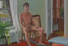 Patrick Angus, Portrait of Rob Stuart 1990, Acryl auf Leinwand, 52 x 61,5 cm © Douglas Blair Turnbaugh