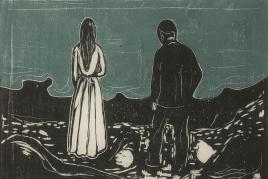 10134 Edvad Munch, Two Human Beings. The Lonely Ones (W. 157)