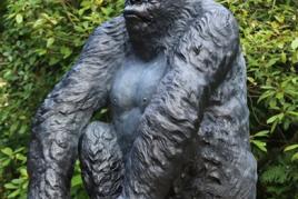 Silverback Gorilla bronze by John Cox