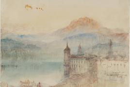 Joseph Mallord William Turner, Lucerne with Pilatus beyond, ca. 1841/44 Bleistift, Aquarell und Gouache auf Papier, 24.4 x 30.9 cm, © Tate, London, 2019