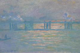 Lot 8 Journey of A Lifetime: Property from The Collection of Andrea Klepetar-Fallek Claude Monet  Charing Cross Bridge Signed Claude Monet and dated 1903 (lower left) Oil on canvas 25 5/8 by 39 1/2 in.; 65 by 100.3 cm Painted in 1903. Estimate $20/30 million Sold for $27,600,000