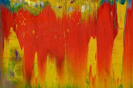 Lot 642 Nr. 394 119 Gerhard Richter Abstraktes Bild  (WVZ 841-10). 1997 Öl auf Alu-Dibond, 29 x 37 cm Schätzpreis: € 300.000 – 400.000,-