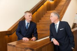 Manfred Lahnstein und Burkhard Schwenker Foto: © Ulrich Perrey